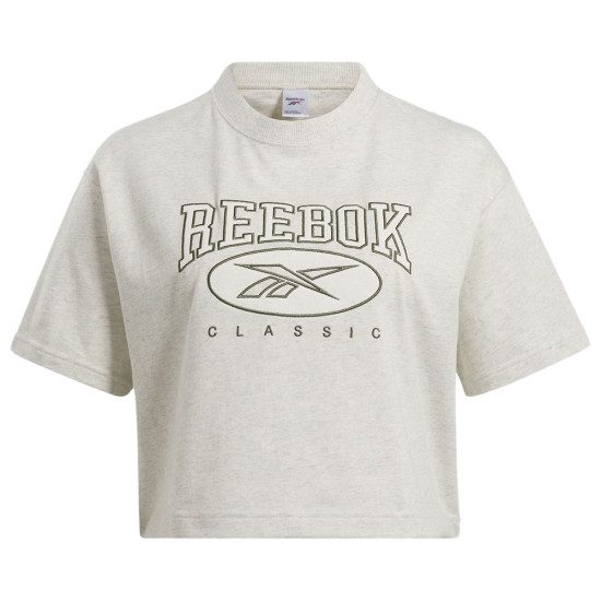 Reebok Γυναικεία κοντομάνικη μπλούζα Classics Archive Essentials Big Logo Crop Tee